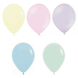 5 Balões Pastel 30CMS 