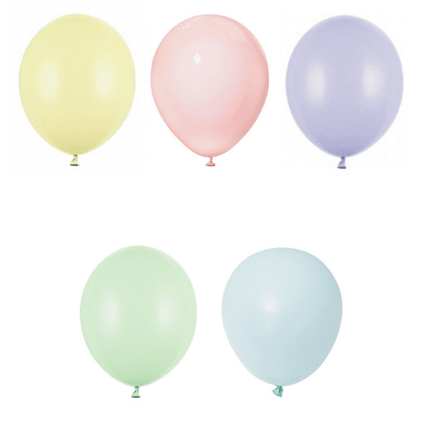 10 Balões Pastel 13CMS  2