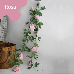 Guirnalda Flor Artificial Rosa