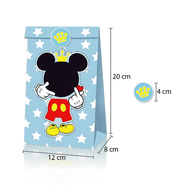 12 Sacos de Papel Mickey e Minnie 4