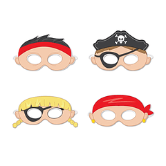 4 Máscaras Piratas