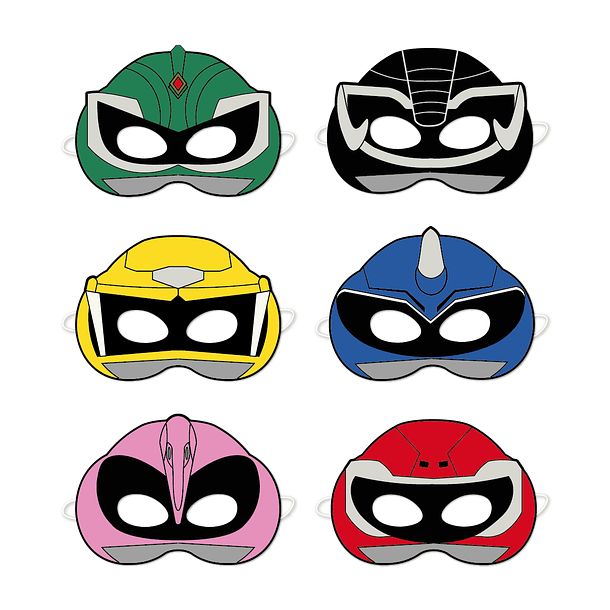 Máscara Power Rangers 1