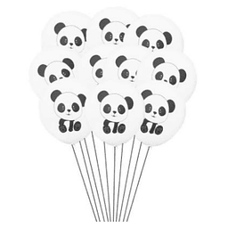 Conjunto de 5 Balões Panda