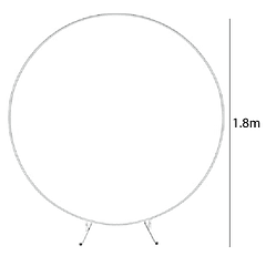 Roda Branca de Balões 1,8 metros 