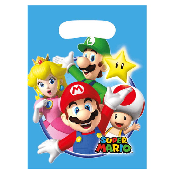 8 Bolsas de Presente Super Mario 1