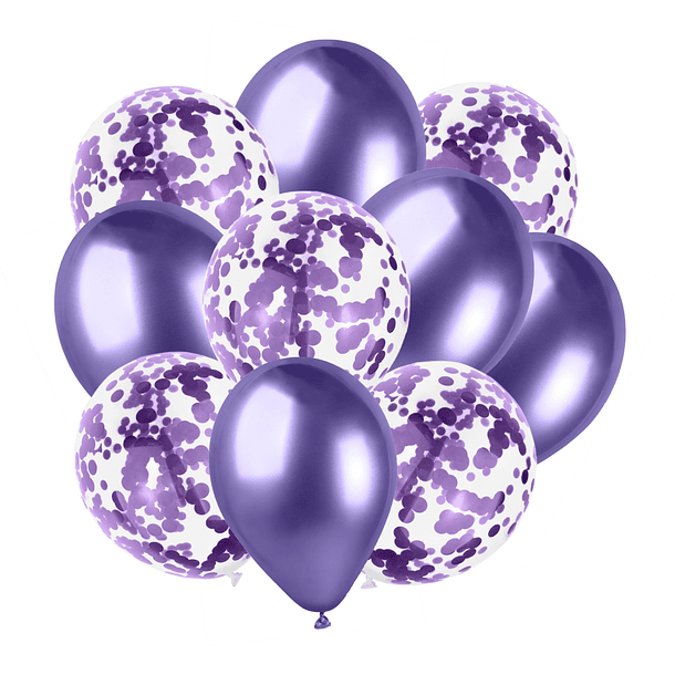 10 Balões Roxo 1