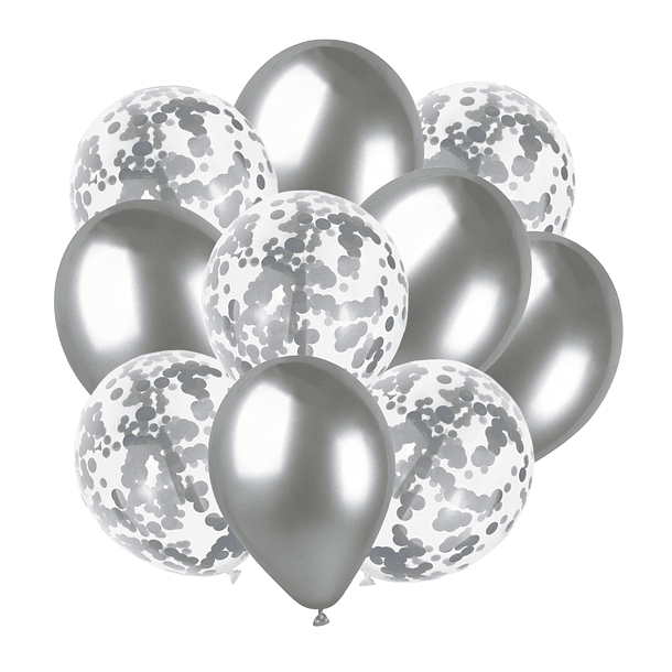 10 Balões Prata 1