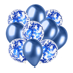 10 Balões Azul