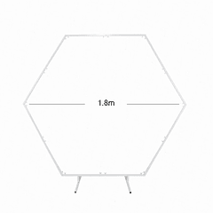 Arco Hexagonal Branco