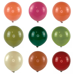 10 Balões Naturais Biodegradáveis 30cms