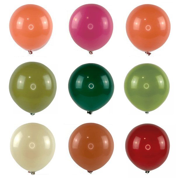 10 Balões Naturais Biodegradáveis 30cms 1