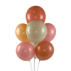 7 Balões Biodegradáveis Boho