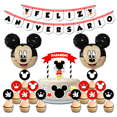 🇵🇹 Pack Festa Aniversário 🇵🇹 PT Mickey Vermelho