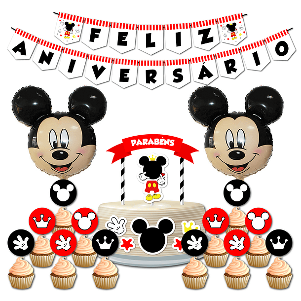 🇵🇹 Pack Festa Aniversário 🇵🇹 PT Mickey Vermelho 1