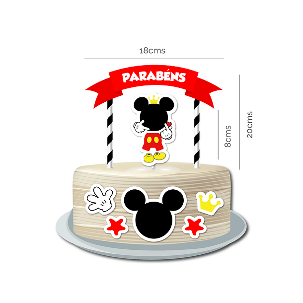 🇵🇹 Pack Festa Aniversário 🇵🇹 PT Mickey Vermelho 2