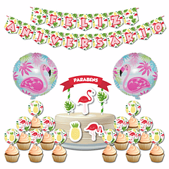 🇵🇹 Birthday Party Pack 🇵🇹 PT Flamingo
