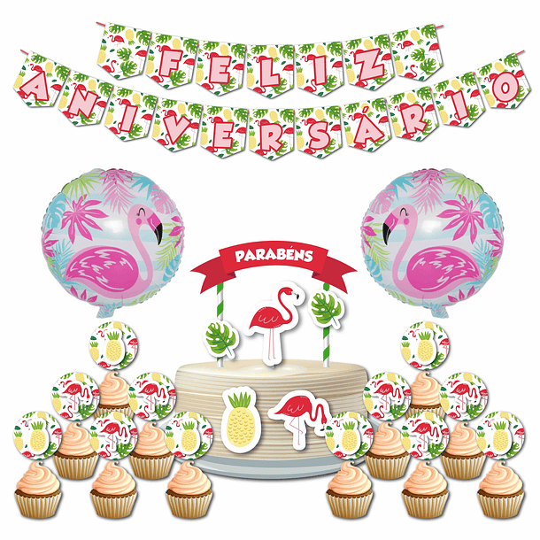 🇵🇹 Birthday Party Pack 🇵🇹 PT Flamingo 1