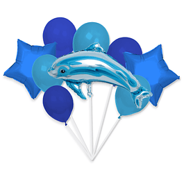 Bouquet Balões Golfinhos