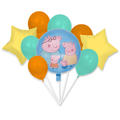 Bouquet Globos Peppa Pig