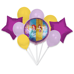 Bouquet Globos Princesas Disney