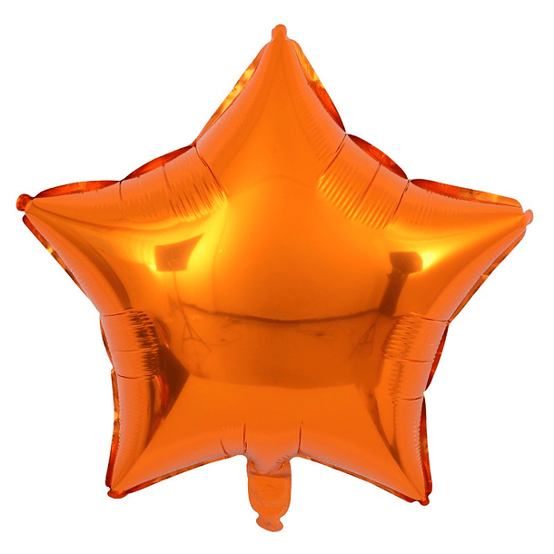 Balão Foil Estrela Laranja 45CMS 1