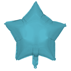 Balão Foil Estrela Azul Claro 45CMS