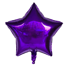 Balão Foil Estrela Roxo 45CMS 