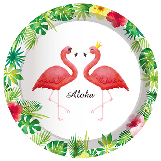 Pack Tema Aniversário Flamingo e Ananás 4