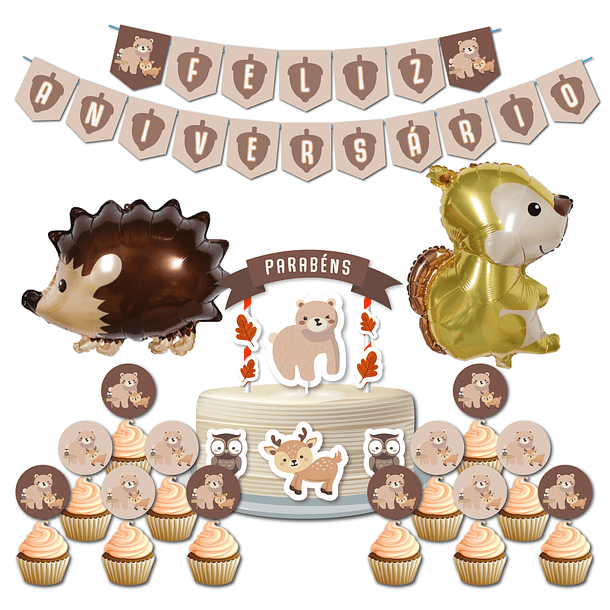 🇵🇹 Birthday Party Pack 🇵🇹 PT Forest Animals 1