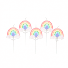 Velas Arco Iris Pastel