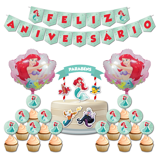 🇵🇹 Birthday Party Pack 🇵🇹 PT The Little Mermaid 1