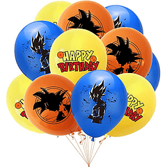Conjunto de 6 Balões Dragon Ball