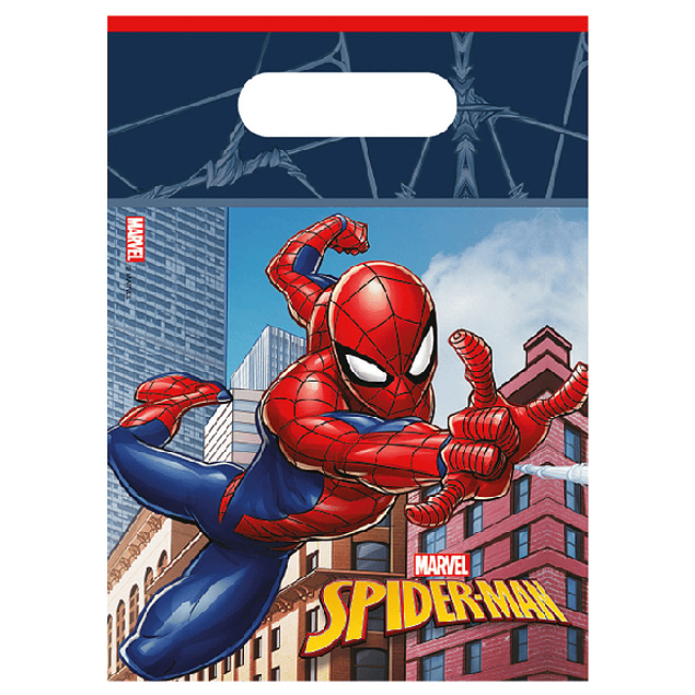 6 Sacos de Presente Spider Man