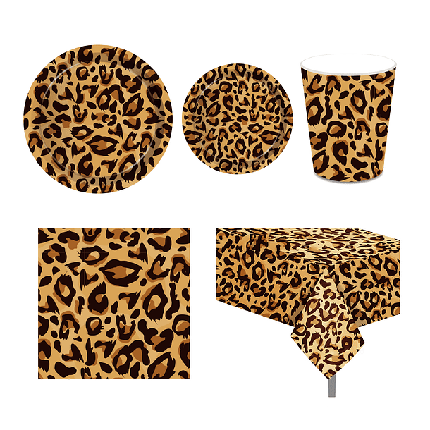 Pack Tema Aniversário Leopardo 1