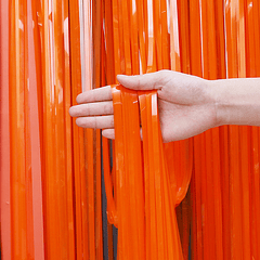 Cortinas de cintas Naranja