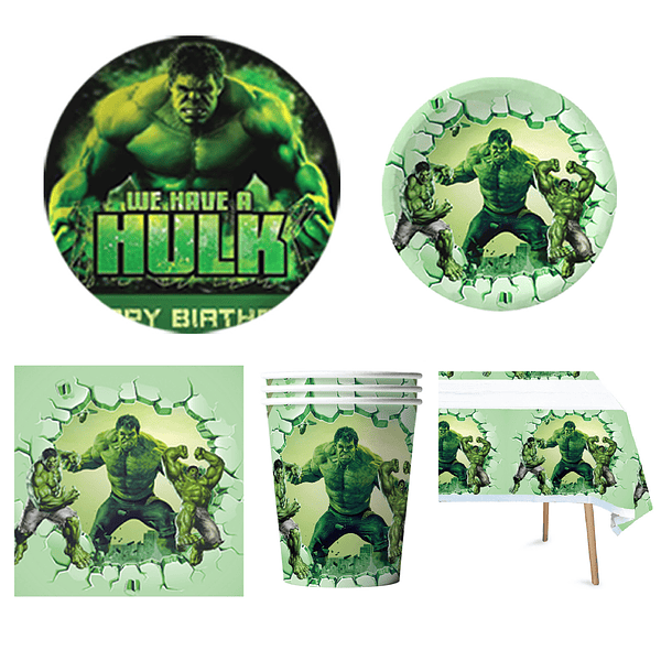 Pack Tema Aniversário Hulk 1