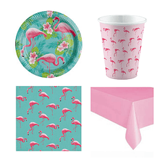 Pack Tema Aniversário Flamingo