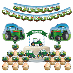 Birthday Party Pack PT Green Tractor