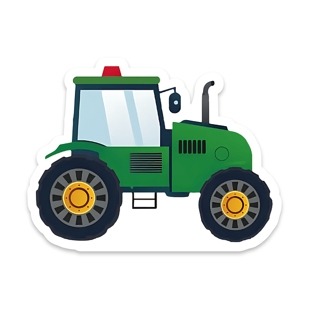 Figuras de Mesa Tractor Verde 1