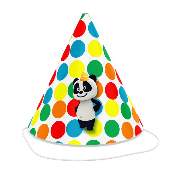 Chapéu Panda Bolinhas 1