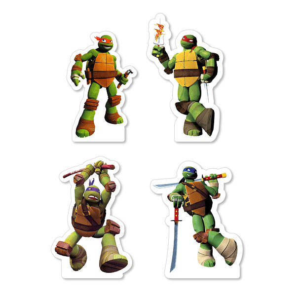 Figuras de Mesa Tortugas Ninjas 1