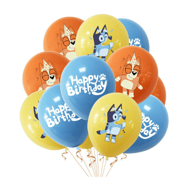 Conjunto de 6 Balões Bluey 1