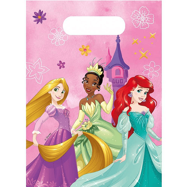 6 Bolsas de Presente Princesas Disney 1