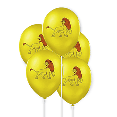 Conjunto de 5 Balões Rei Leão