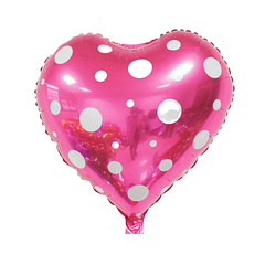 Balão Coração Fuchsia 45cms