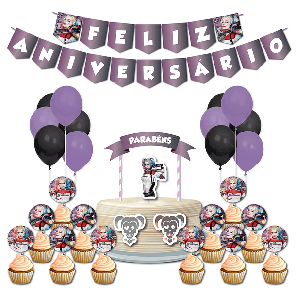 🇵🇹 Pack Festa Aniversário 🇵🇹 PT Harley Quinn 1
