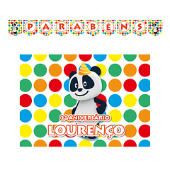 Kit Decoración de Cumpleaños Panda Bolitas
