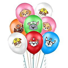 Conjunto de 6 Balões Patrulha Pata II