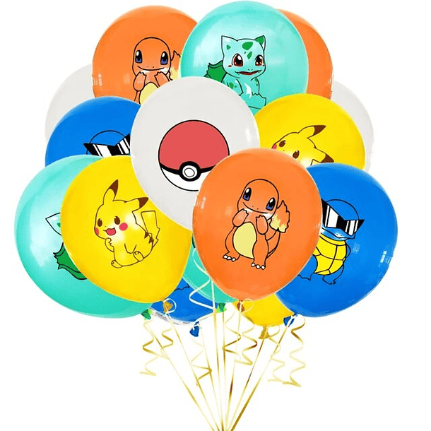 Conjunto de 5 Balões Pokemon 2 1