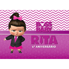 Painel Aniversário Baby Boss Girl